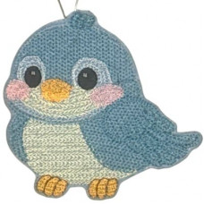 Knit Stitch Blue Bird Hanger and Banner