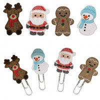 Knit Stitch Christmas Brooch Pins