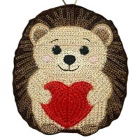 Knit Stitch Hedgehog Hanger