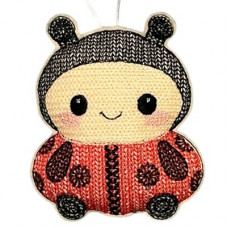 Knit Stitch Lady Bug Hanger