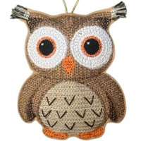 Knit Stitch Owl Hanger