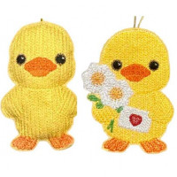 Knit Stitch Valentine Chicks