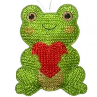 Knit Stitch Valentine Frog