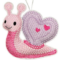 Knit Stitch Valentine Snail