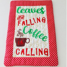 Leaves are Falling Mug Rug