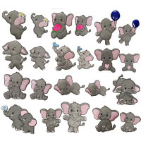 Little Elephants Set