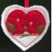 Love Bird Applique Hearts