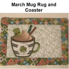 March Mug Rug and Coaster