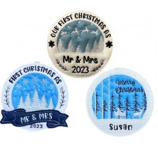 Mr & Mrs First Christmas Hangers