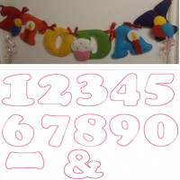 Stuffed Numbers and Birthday Set