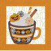 October Mug Rug and Coaster