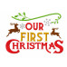 Our First Christmas - Christmas Wordart