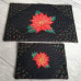 Poinsettia Table Mat and Mug Rug