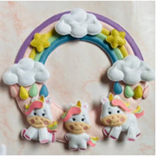 Rainbow Unicorn Wreath