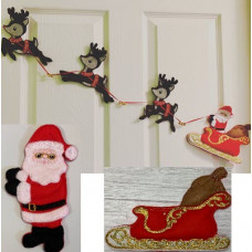 Santa and Reindeer Wall Hanging Addon Set