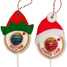 Santa Cam and Elf Cam Lollipop Holder