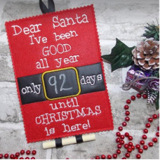 Santa Chalkboard Countdown