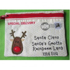 Santa Envelope Zippy Bag