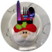 Santa Face Cutlery/Silverware Pocket