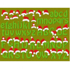 Santa Hat Letters