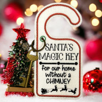 Santa Magic Key Door Hanger