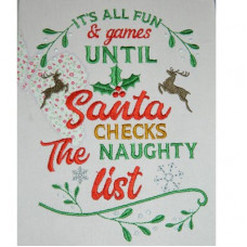 Santa Naughty List - Christmas Wordart