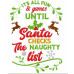 Santa Naughty List - Christmas Wordart