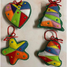 Scrap Patch Christmas Ornaments