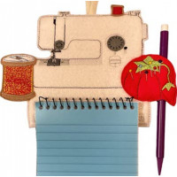 Sewing Notepad and Pen Holder