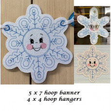 Snowflake Hangers and Banner