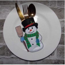 Snowman Cutlery Pocket