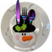Snowman Face Cutlery/Silverware Pocket