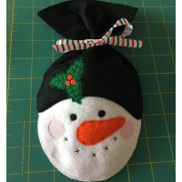 Snowman Face Treat Bag