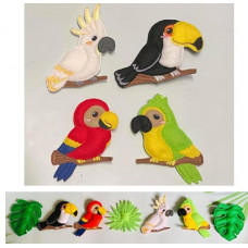 Tropical Birds Hangers and Banner