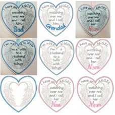 Wing Wrapped Sentiment Hearts