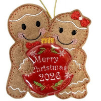 Ginger Christmas Bauble Couple Ginger Christmas Bauble Couple