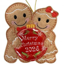 Ginger Christmas Bauble Couple Ginger Christmas Bauble Couple