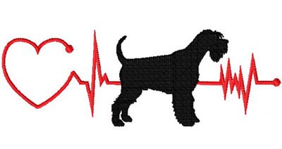 Heartbeat Dog – Schnauzer With Tail