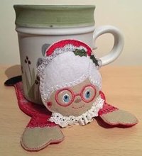 Mrs Claus Mug Coaster