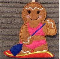 Ginger Lady Paddle Boarder