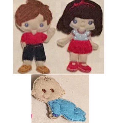 Boy, Girl and Baby Set A