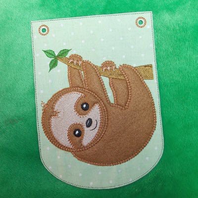 Sloth Applique Bunting