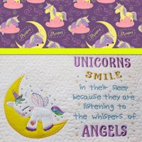 Sleeping Unicorn and Verse Set
