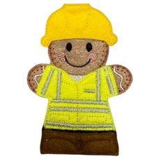 Ginger Builder in Hi Viz Jacket