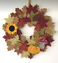 Autumn Leaves Wreath