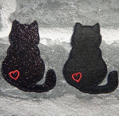 Lucky Black Cat Brooch Pins