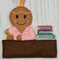 Ginger Desk Teacher Lady
