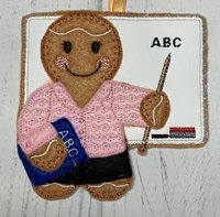 Ginger Blackboard Teacher Lady