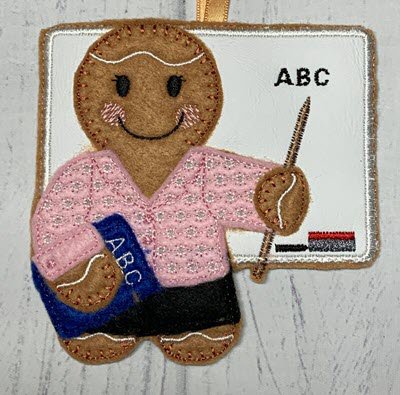 Ginger Blackboard Teacher Lady