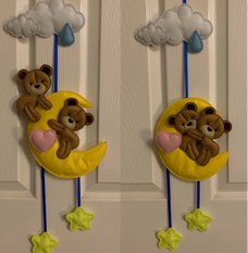 Moon Hanger with Teddy Hugger
